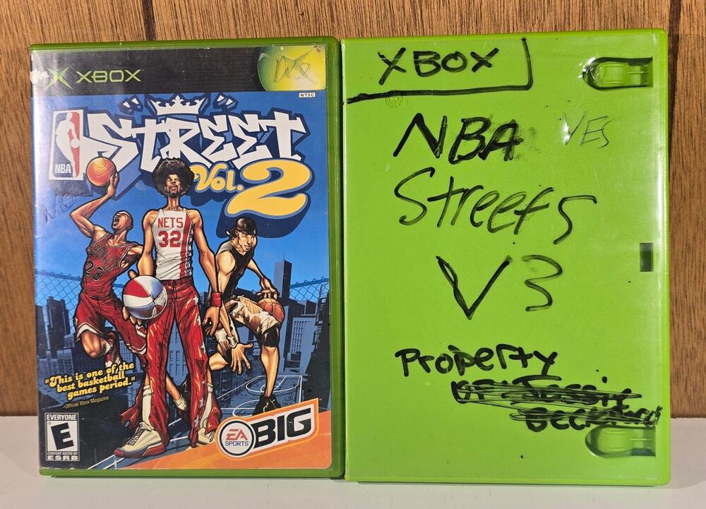 NBA Street Vol 2 Vol 3 Original Xbox Game Lot (2 games) BASKETBALL